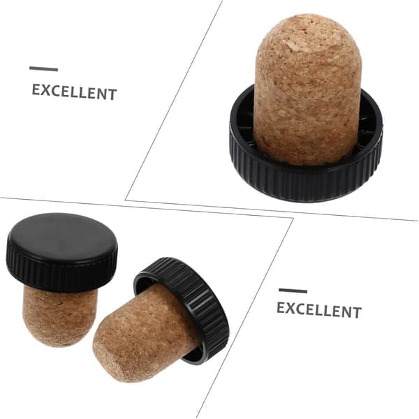 Dryckesflaskpropp 6-pack Röd korkpropp för drycker för Ktv Cafe(Ho)