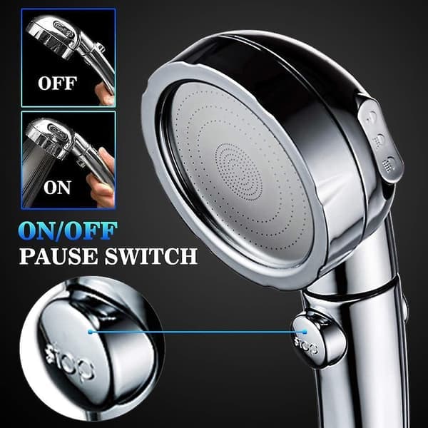 304 Rustfrit Stål Højtryks Brusehoved Vandbesparende Badebruse Håndbruser Nem Installation