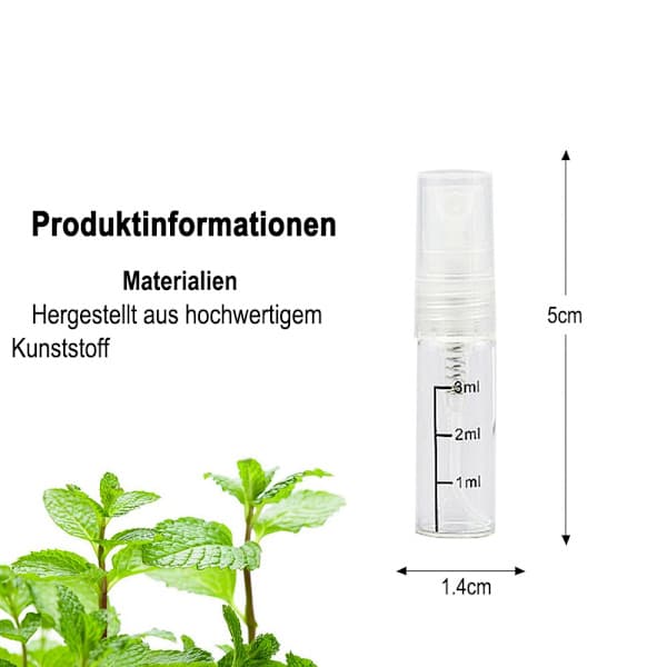 Mini sprayflasker forstøver, tomme parfymeflasker bærbare