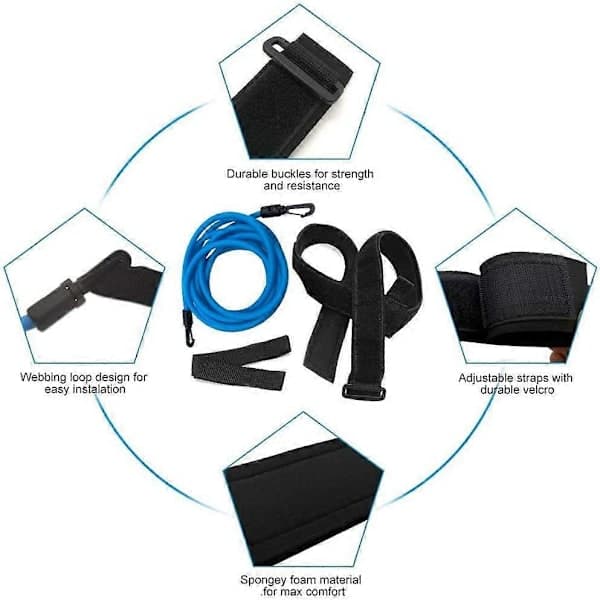 Svømmebånd til svømmetræning, holdbart, modstandsdygtigt, elastisk til swimmingpool og have