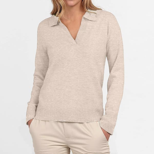 Dam Polo Hals Långärmad Basic Stickad Tröja Svart M Black M