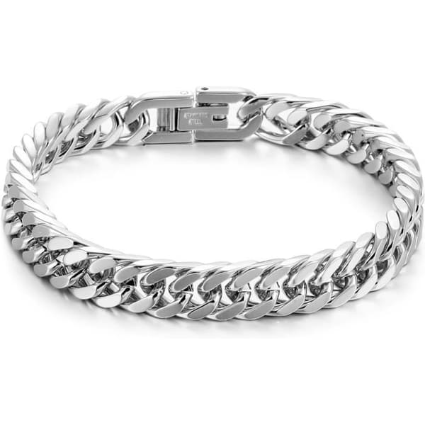 Herre armbånd i rustfrit stål cubansk kæde 8/12/17mm guld sort sølv gave
