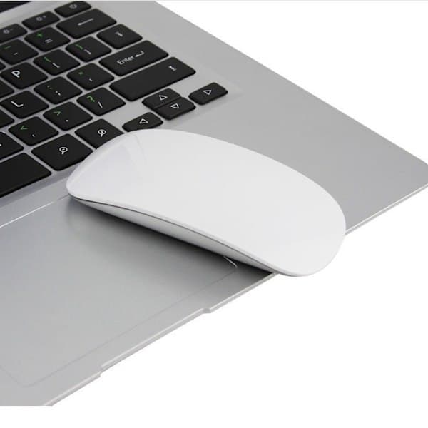 Kompatibel med Apple Magic Mouse 2: Trådløs, genopladelig Bluetooth-mus med multi-touch-understøttelse