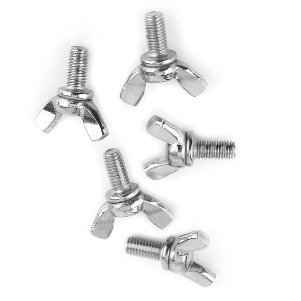 5-pakke 304 Vingemuttere i rustfritt stål, Maskinfester (M5 * 10 mm)
