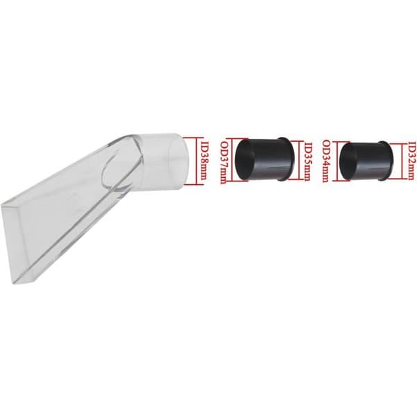 Utsugsmunstycke - 3-pack - Robust plast - Ångrengöring - Bilmatta Soffa - 32 35 3