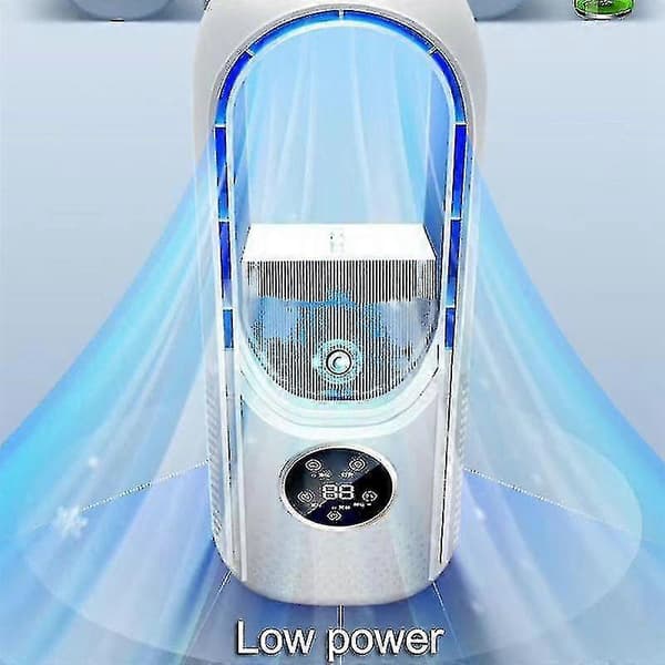 Luftkøler LED Display Aircondition Befugtning Elektrisk Ventilator 6 Hastigheder Støjsvag Timer Ventilator Befugter