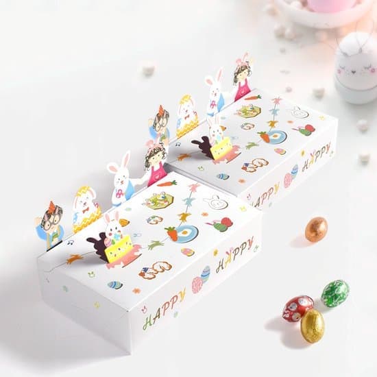 Presentförpackning Godislåda 10 st Vit Vikbar 15x9x4cm Flerfärgad 3D-tryck Fest [Ho]