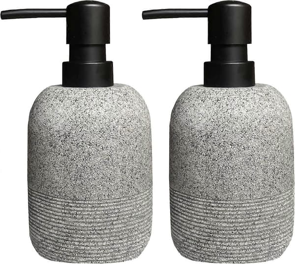 2 stk./sæt sæbedispenser sæt, håndsæbe lotion dispenser til badeværelse, til elegant badeværelsesindretning, dispenser til køkkenvask