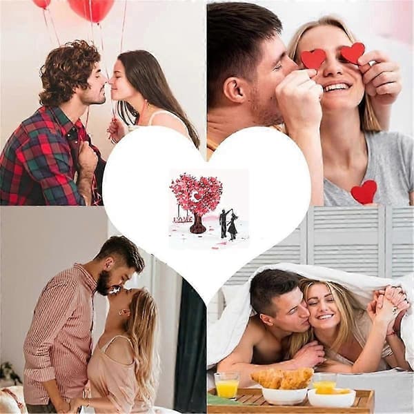 3D Hjerteformet Tre Valentinskort Duo Dans Stereo Gratulasjonskort