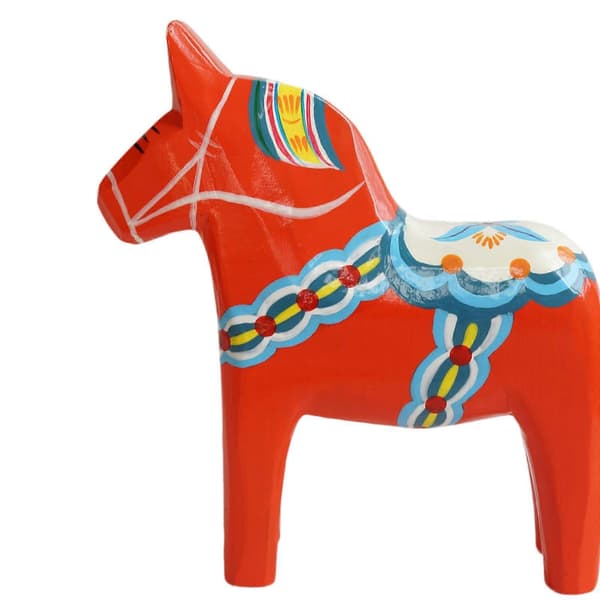 Svensk Dalahästprydnad Samlarobjekt Dalhästfigur Djur Red
