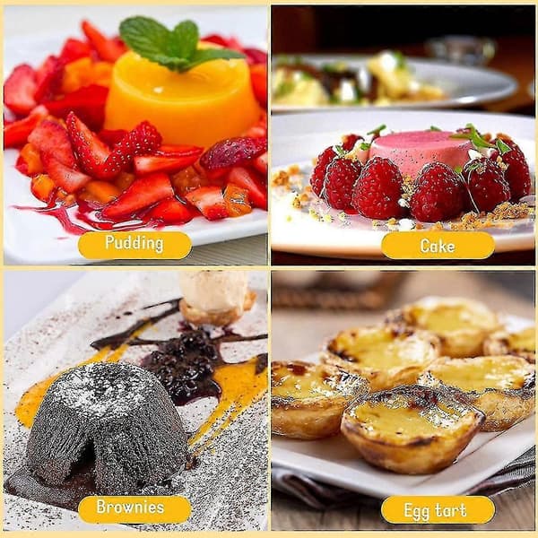12 Stykker Individuelle Forme Puddingforme Kopper Mini Chokolade Smeltede Pander Non-stick Cupcake Kage Coo