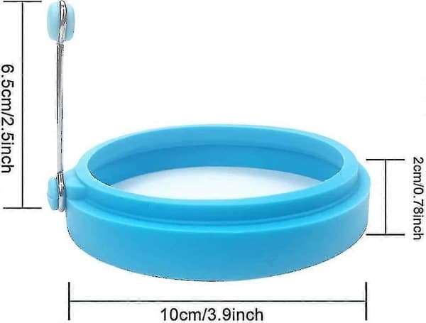 Silikon-eggeringer, 10,2 cm, matsikker, non-stick-belagt, stekte egg, pannekaker
