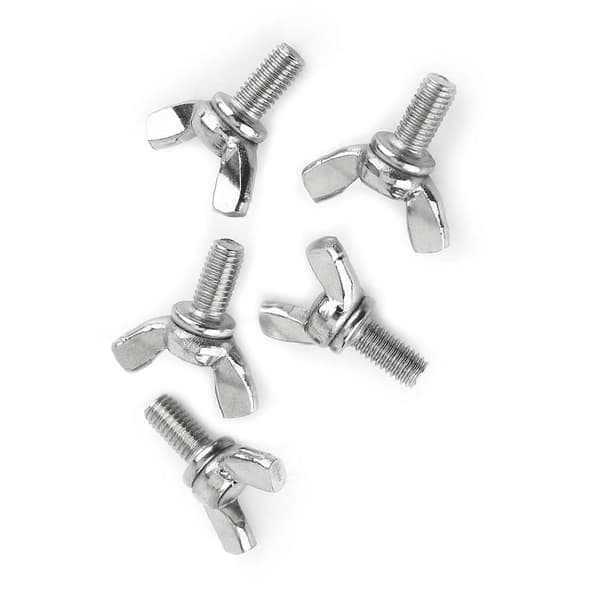 5-pakke 304 Vingemuttere i rustfritt stål, Maskinfester (M5 * 10 mm)