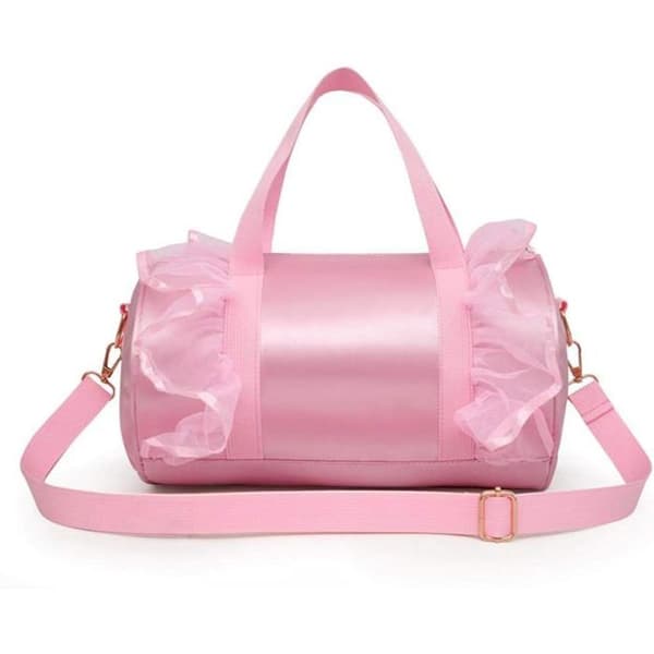 Dansepose - 1 enhed - Polyester - Med justerbar rem - Til piger - Pink 29.5x18x18cm
