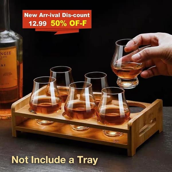 Smageglas - 4 Stykker 180 ml Håndblæst - Til Whisky, Cognac og Gaver