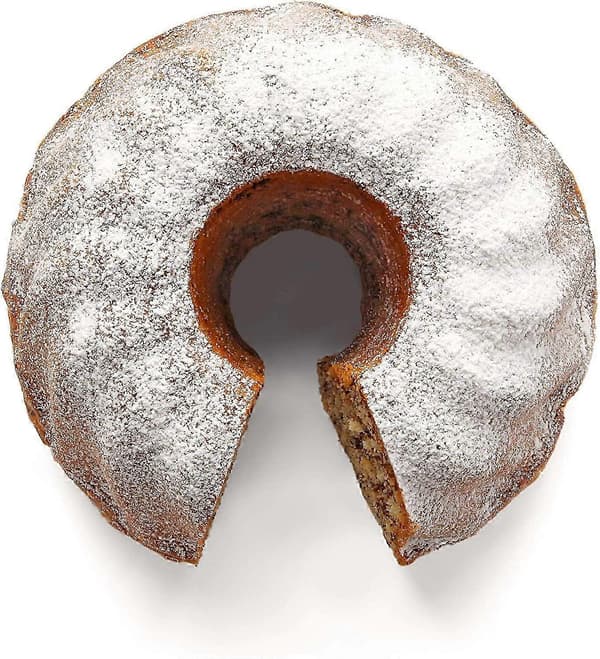 Springform bakform, springform kronform, rund bakform, rostfritt stål, svart, 24 x 24 x 6,5 cm