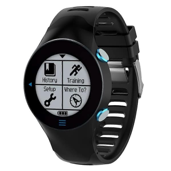 Silikonerem til Garmin Forerunner 610 Sort Black