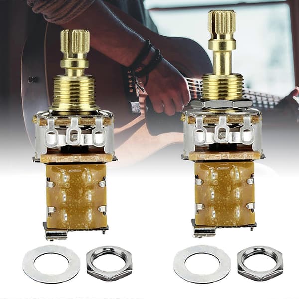 Gitarr Tryckknappsbrytare A250K B250K A500K B500K Push Pull Potentiometer Gitarr Volym Tonbrytare Dragknappsbrytare short game A500