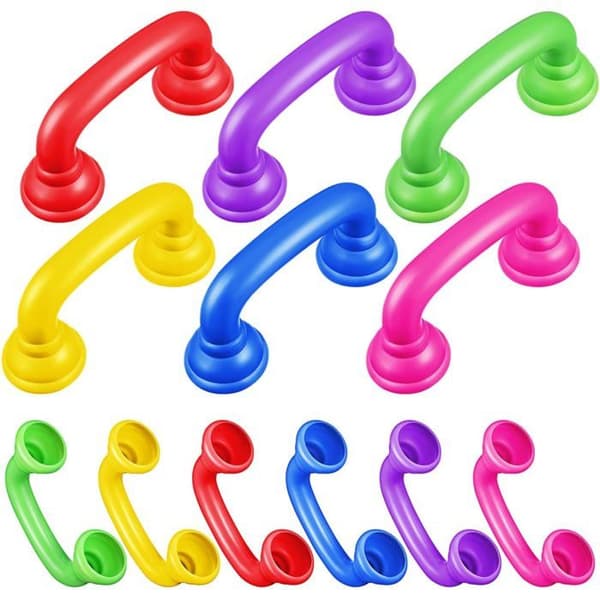 Leksakstelefon - 12-pack - ABS-plast - Låtsaslek - Talterapi för barn - 13,7x6,5x4,2cm