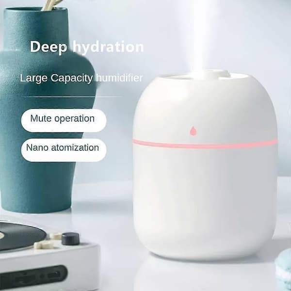 Bærbar Mini Kop Spray Mist Luftfugter, USB Aroma Æterisk Olie Diffuser til Kontor, Soveværelse Bil, Kølig Mist Luftfugter