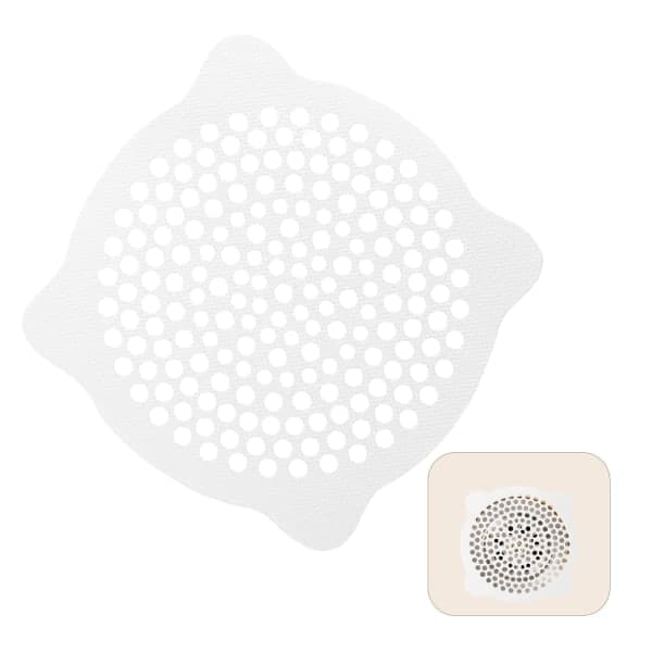30-pack engångs hårfångare för duschavlopp, vattentätt duschavloppsnät, hårfångare för kök, badrum, badkar, 15 x 15 cm