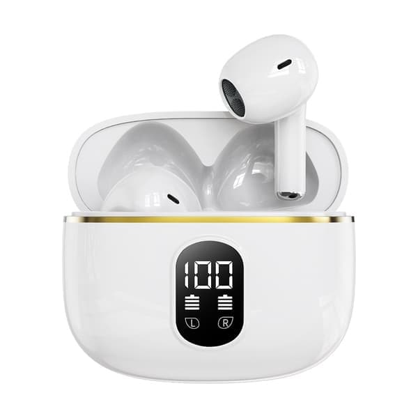 Bluetooth In-Ear Hovedtelefoner, Trådløse Hovedtelefoner til iPhone og Android hvid white