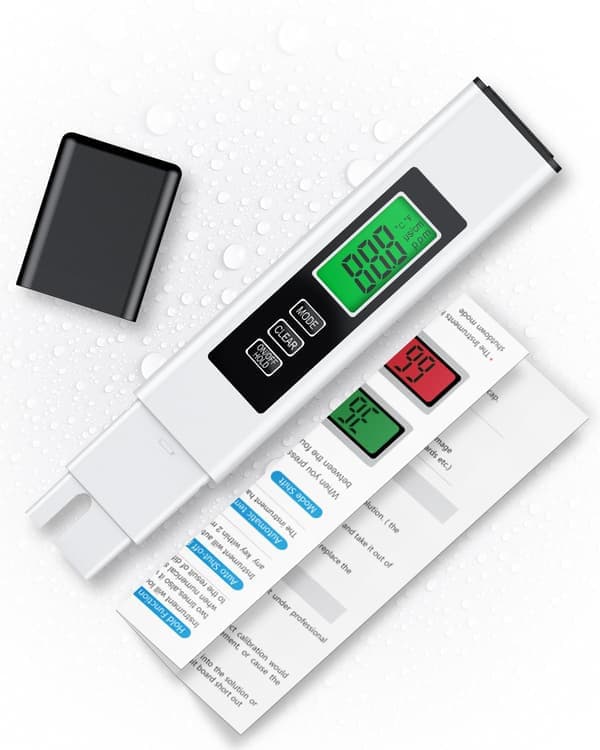 3-i-1 TDS-måler Digital vanntester EC/TDS/temperatur vannkvalitetstester [Ho]