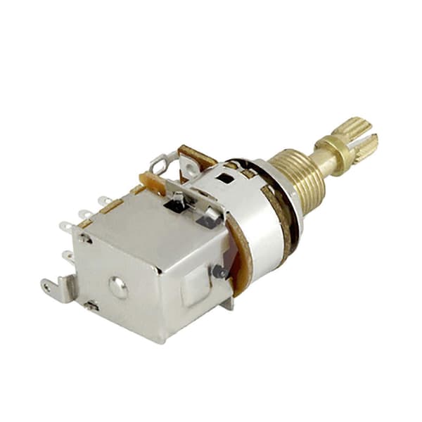 Gitarpotensiometer sett Gitar Push Pots Gitarforsterker Potensiometer Push Pull Kontroll Pots A250K B250K A500K B500K long pole A500