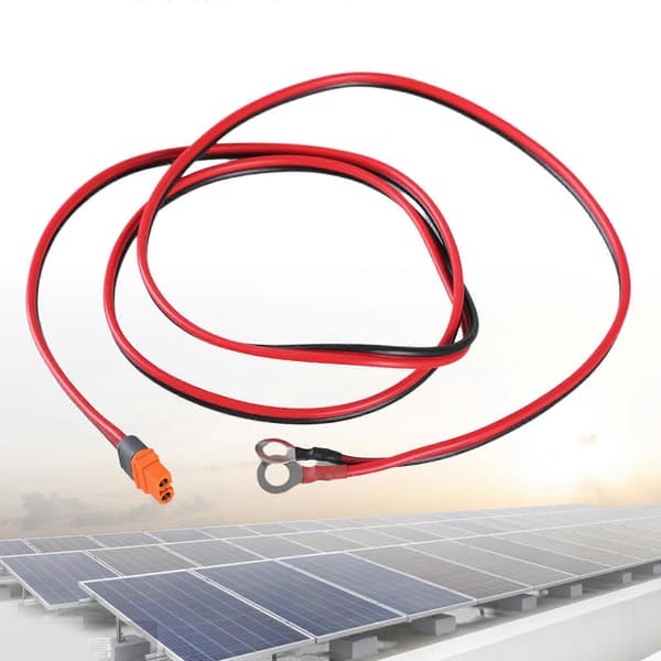 XT60i hun til O-ringe terminalkabel 12AWG til UAV-batteri og solpanelstationsforbindelseskabel 1m