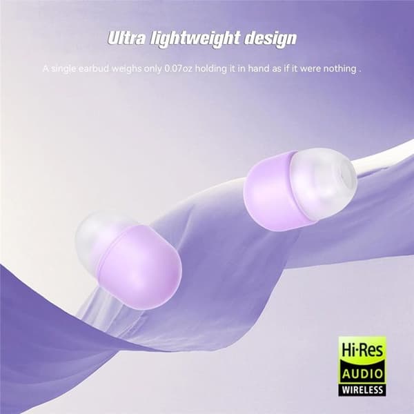 Mini, usynlige og diskrete Bluetooth-ørepropper for søvn, designet for små ører. Diskret og ultrakompakt. - farge