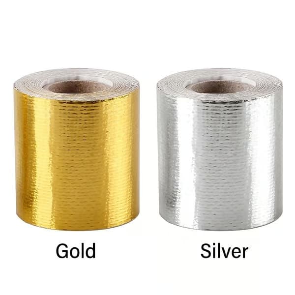 Värmeisolerande lindningstejp för avgasrör GULD gold