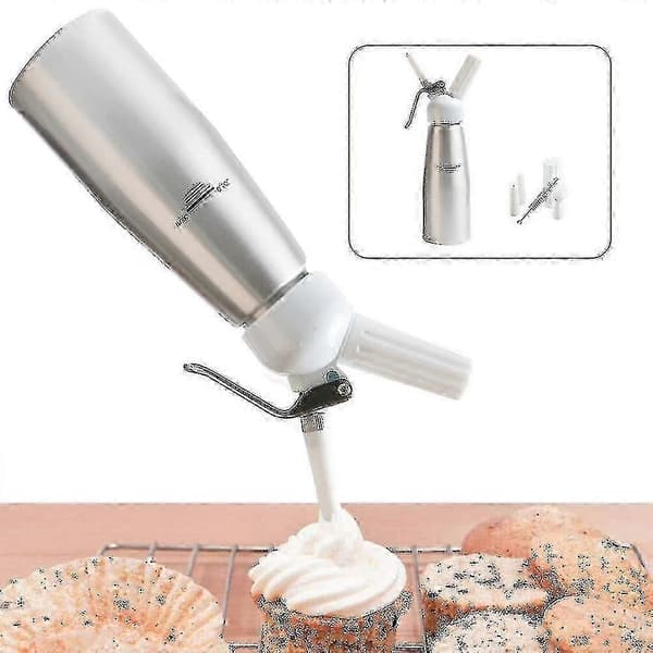 500 ml flødedispenser, professionel flødesifon med 3 dyser