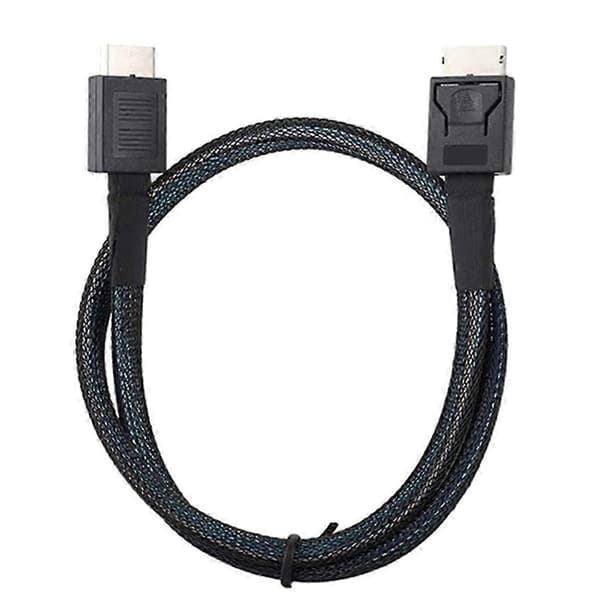 PCIE4.0 MINI SAS Kabel 24Gbps Oculink Dataforlængerkabel SFF-8611 til SFF-8611 Server Dataoverførselslinje (0.5m)