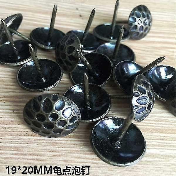100 X prickar möbelnitar spikar möbeldekor brons dubbar stift 19*20mm