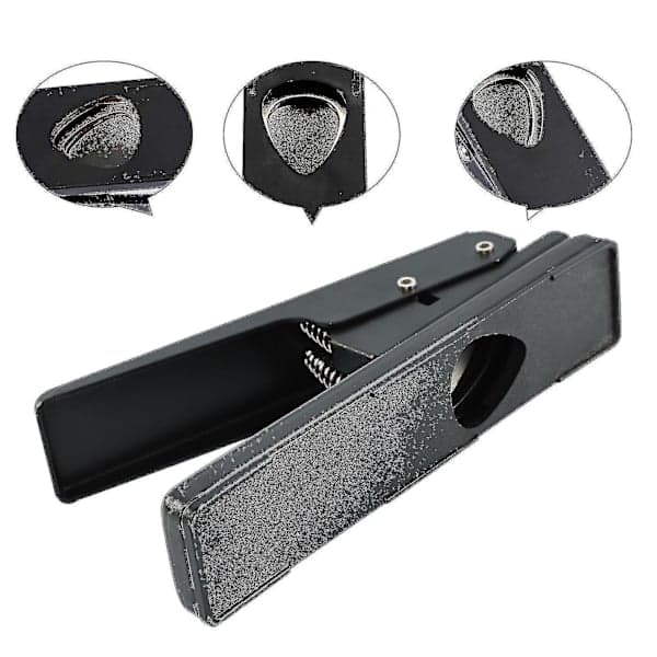 Guitar Plekter Punch Sæt – Med 2 Plekterstrimler & 2 Sandpapir, DIY Plektermaskine, Gave til Guitarist