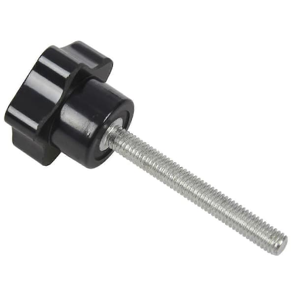 6 stk M6 x 50 mm låsende stjerneformet plasthode med utvendig gjengeknottgrep