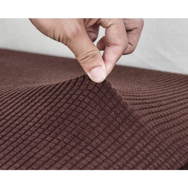 Sofaputetrekk - 1 stk - Elastisk rutete polyester - Sklisikkert og vaskbart - S