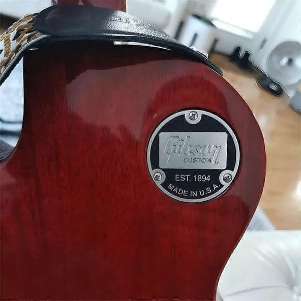 Metallgitarr vippströmbrytare bakplåtslock för Gibson LP Les Paul gitarrdelar GZW silver