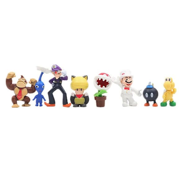 Super Mario Figurer 48-dels Sett - Figurer og Samleleker [JUN]