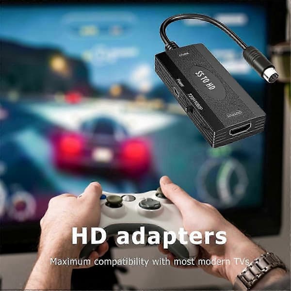 SS til HDMI-kompatibel konverter til Sega Saturn-konsoller TV-adapter