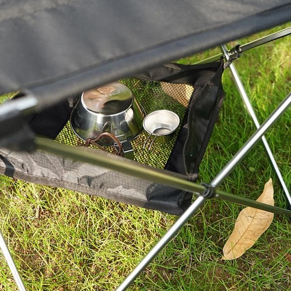 Hængende netpose Campingudstyr Organizer Sammenfoldelig Bordopbevaringspose XL