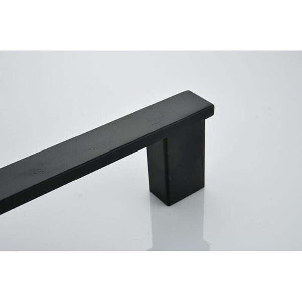 Badeværelseshåndklædestang, rustfrit stål, 40 cm håndklædestang, sort, BA8003B-40