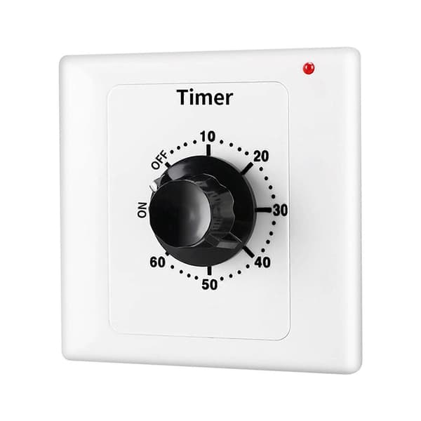 Nedtællingstimer Kontrolcontroller 15A Mekaniske Timerafbrydere 86 Panel Timerafbrydere til Badeværelsesventilator, Lys Flerfarvet 15A15 minutes