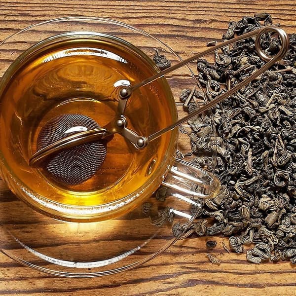 6-pakning te-infuser i rustfritt stål, kule-tesil med håndtak