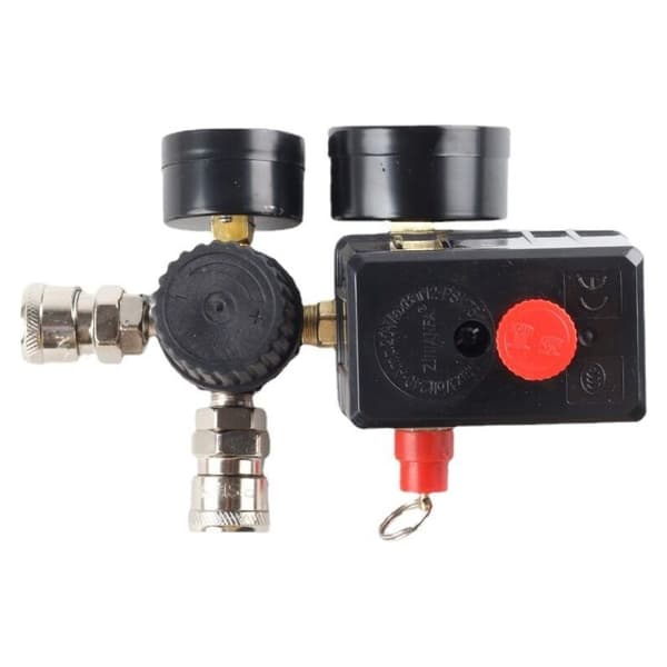 220V 0-180 psi luftkompressor trykafbryder kontrolventil regulator manometre med hurtigkobling