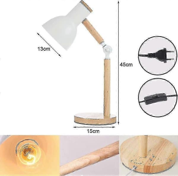Dekorasjon Bordlampe LED Skrivebordslampe E27 Stue Tre Moderne