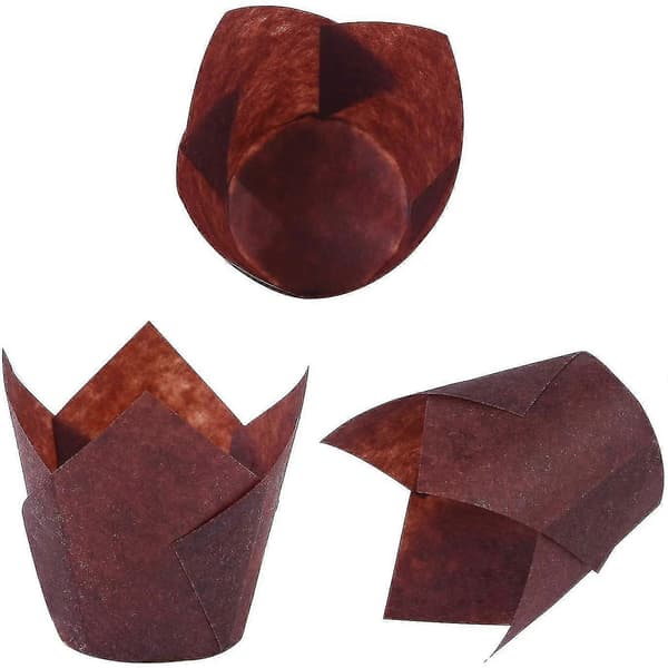 150 Stykker Mini Bageforme Tulipan Bageforme Muffinforme