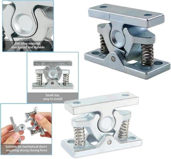 Kraftig dörrstoppare - Dörrstopp - 2-pack - Silver - Rostfritt stål(Ho)