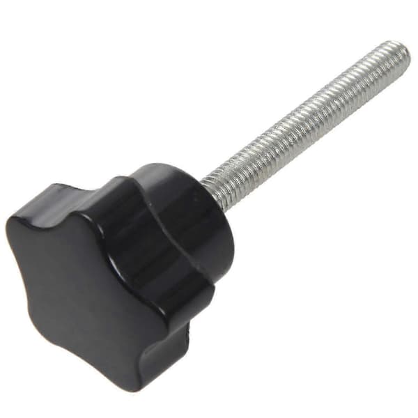 6 stk M6 x 50 mm låsende stjerneformet plasthode med utvendig gjengeknottgrep