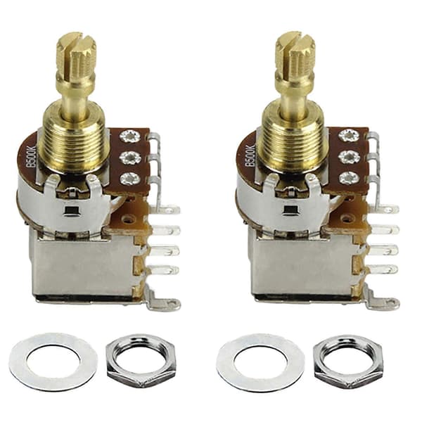Gitarr Tryckknappsbrytare A250K B250K A500K B500K Push Pull Potentiometer Gitarr Volym Tonbrytare Dragknappsbrytare short game A500